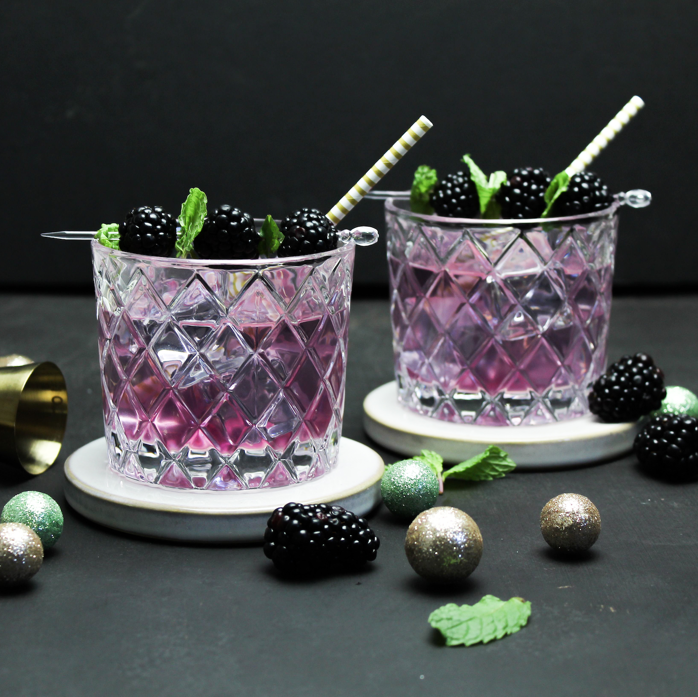 Image of Blackberry Lavender Gin Cocktail
