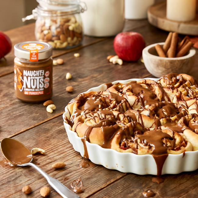 Vegane Zimtschnecken mit Apfel-Zimt Füllung