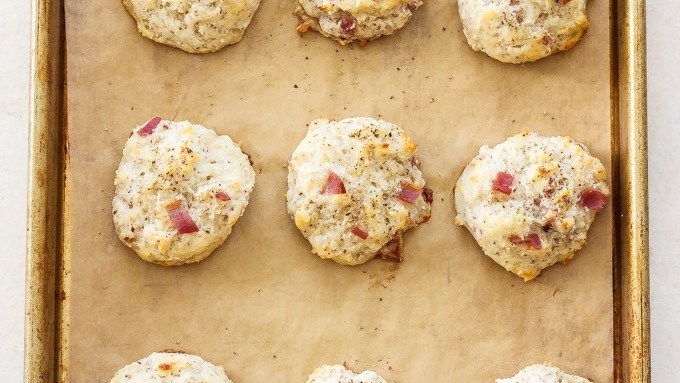 Image of Black Pepper, Bacon & Gruyere Biscuits