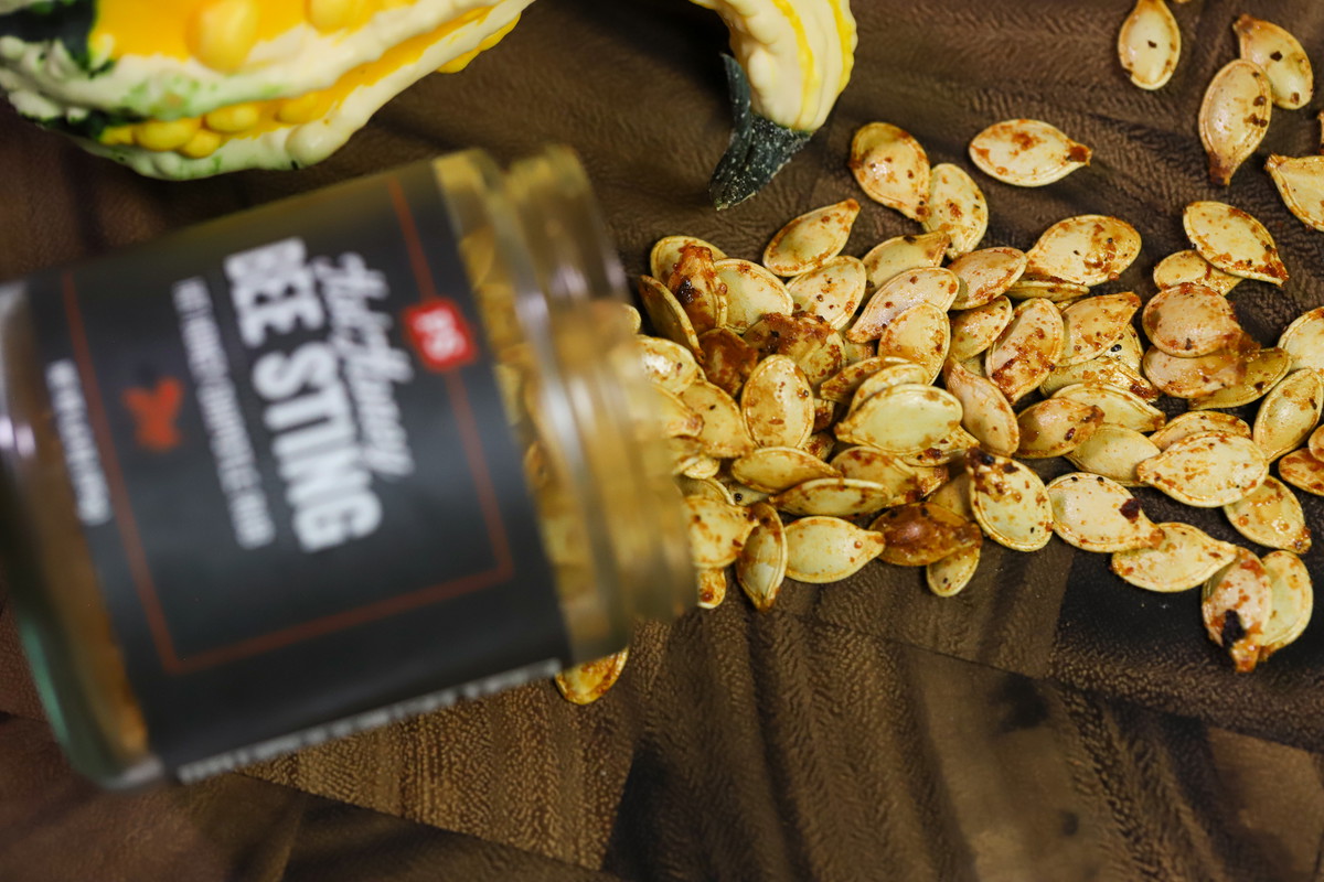 Easy Roasted Hot Honey Pumpkin Seeds