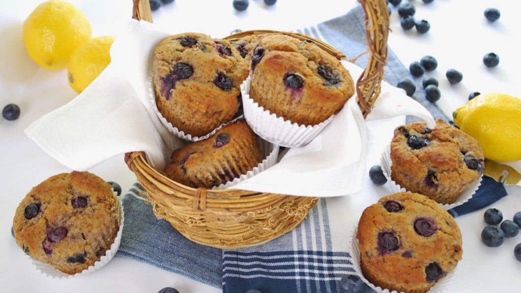 Image of Blueberry Lemon Muffins with Nut Flour Blend
