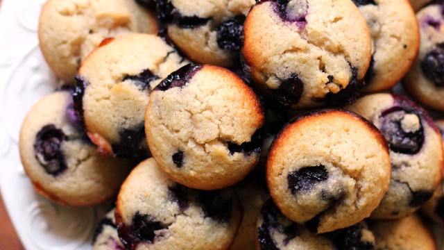 Image of Brown Butter Blueberry Almond Tea Cakes