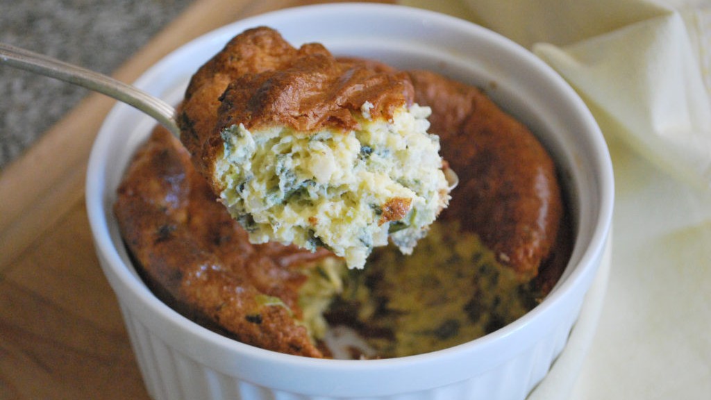 Image of Brown Rice and Swiss Chard Souffle