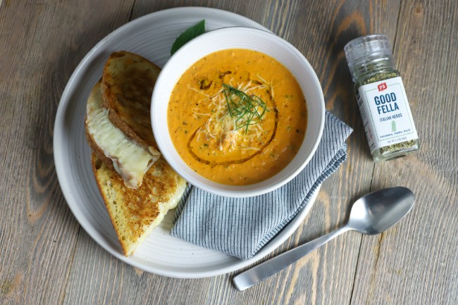 Fall Soup Recipes - Roasted Tomato Soup & Grilled Cheese