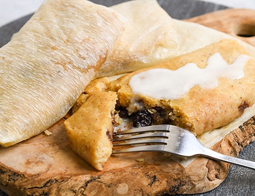 Image of Dark Chocolate and Dried Cherry Tamales