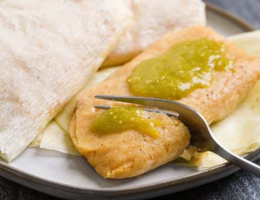 Image of Roasted Green Chile and Cheese Tamales