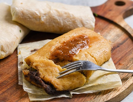 Image of Black Bean, Chile, and Cheese Tamales
