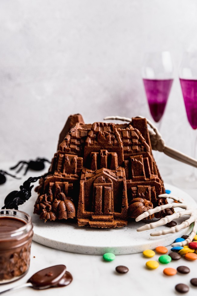 Image of Queque de chocolate con centro de chocolate
