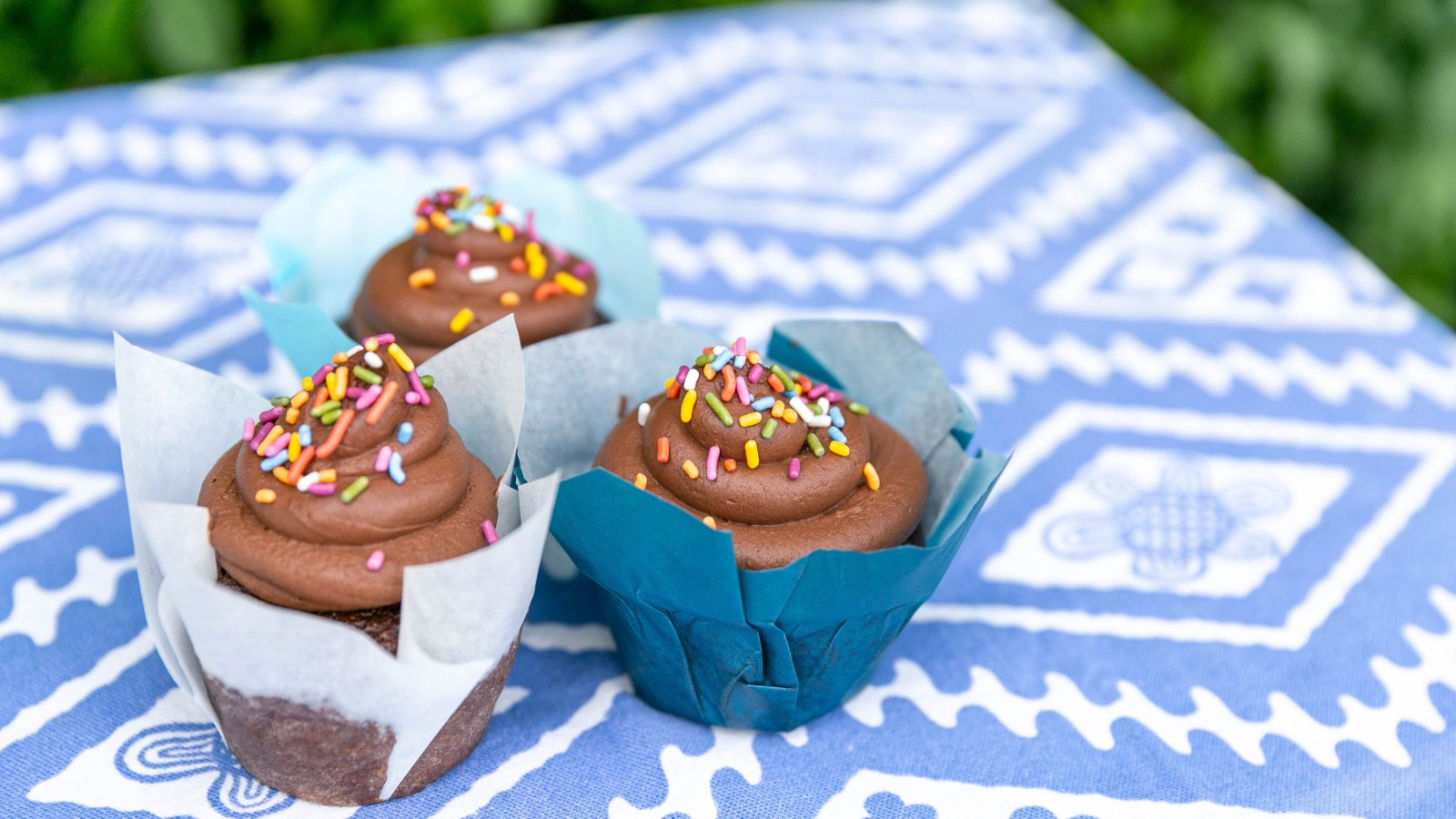 Image of Chocolate Cupcakes with Icing