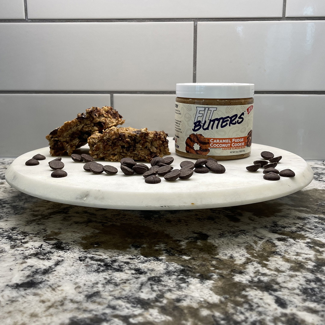 FIt Butters Banana Chocolate Oatmeal Bars