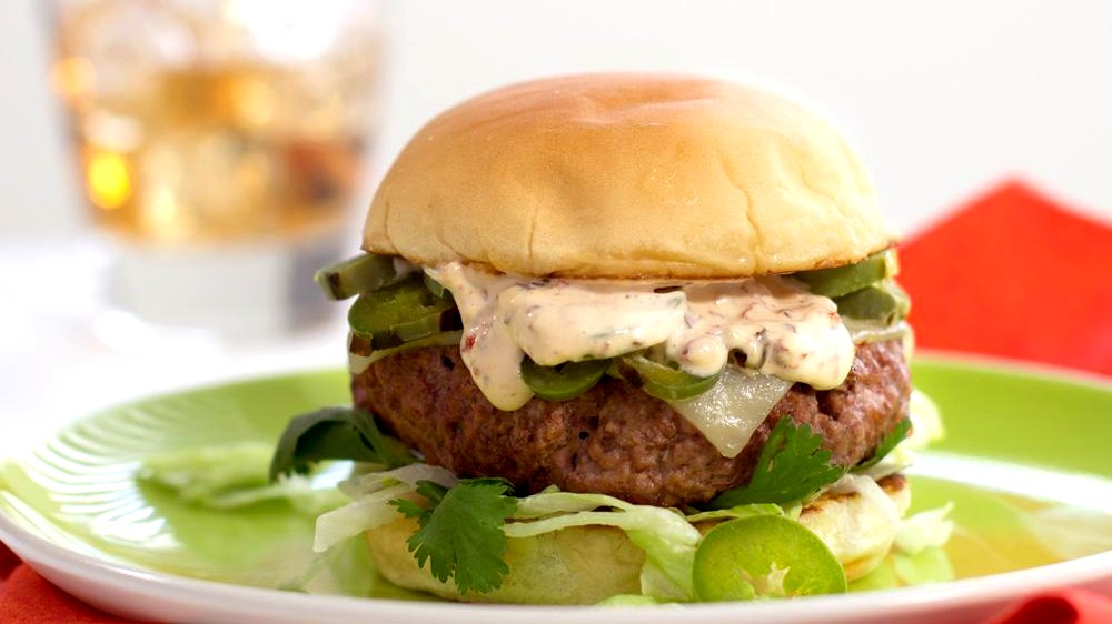 Image of Jalapeno Burger with Chipotle Mayonnaise
