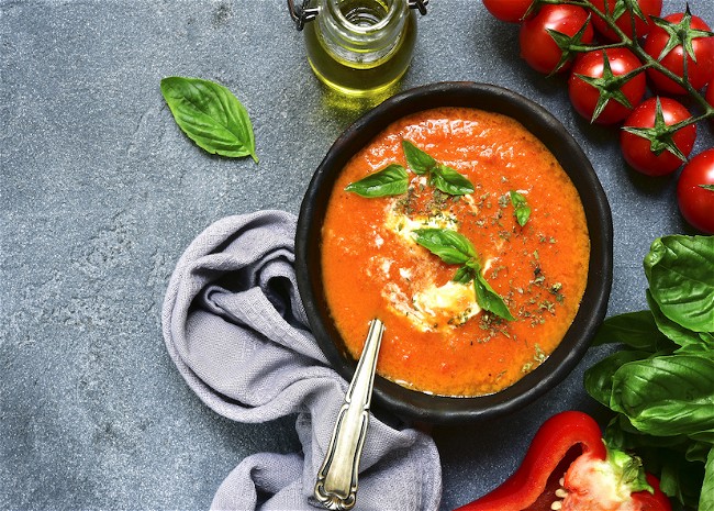 Image of Roasted Tomato Soup, Louisiana style