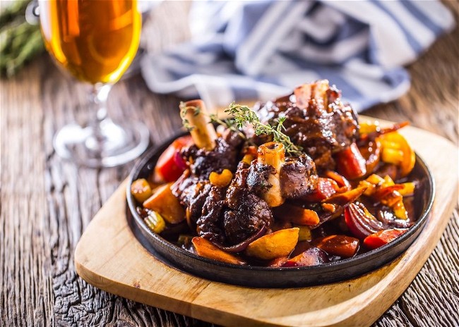 Image of Rosemary Lamb Shanks with Roasted Vegetables