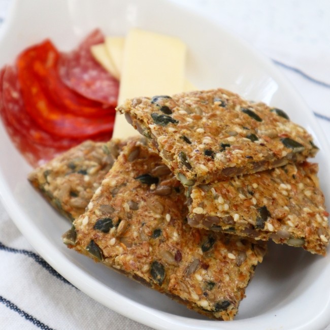 Image of Cheesy Seed Crackers