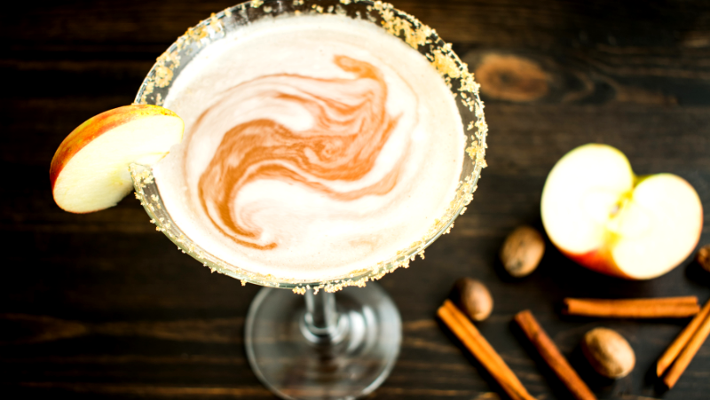 Image of Autumn Apple Bourbon Fizz