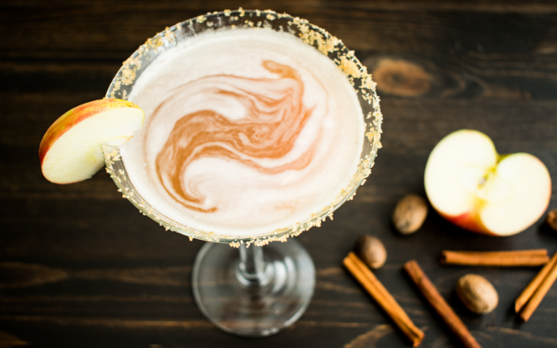 Autumn Apple Bourbon Fizz