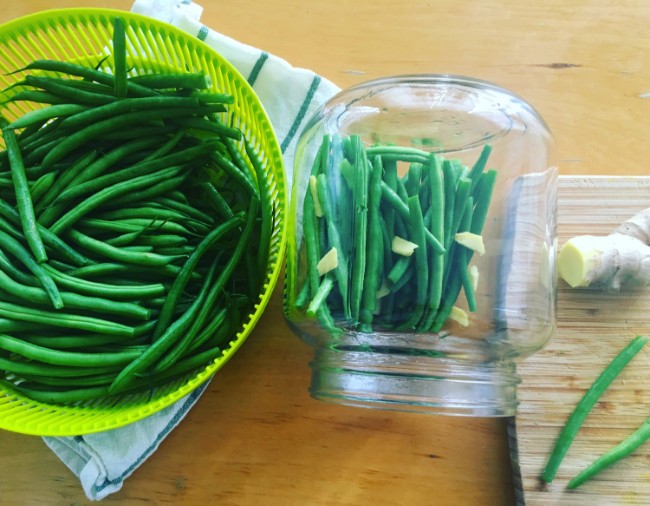 Image of Recipe: Lacto-Fermented Ginger Green Beans