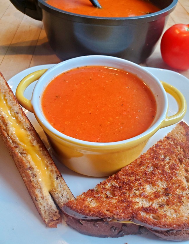 Image of Roasted Red Pepper and Tomato Soup with Bone Broth
