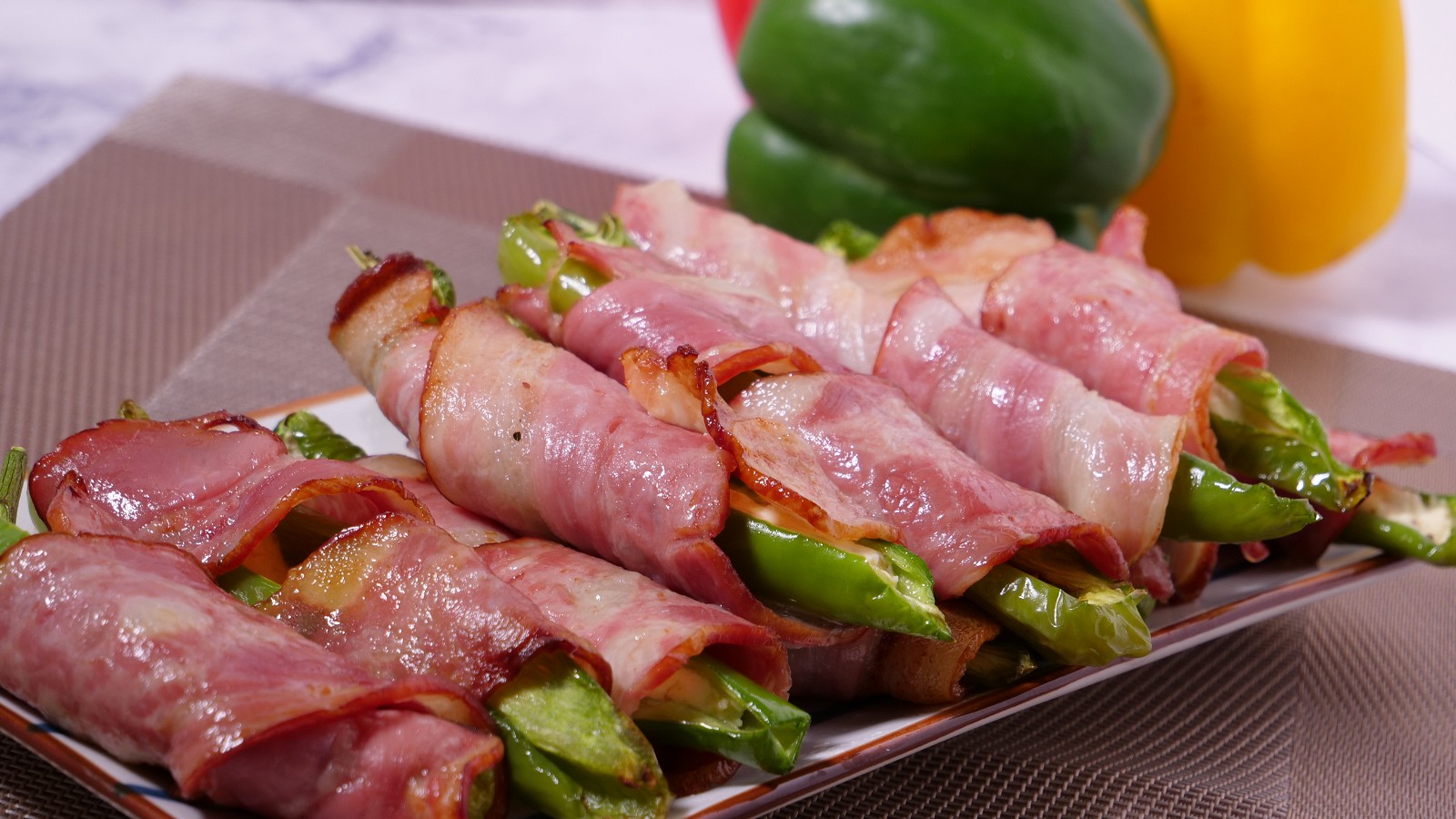 Image of Bacon-Wrapped Jalapeño Poppers in Air fryer