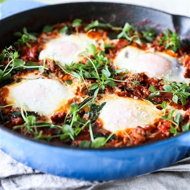 Image of Lamb Shakshuka With Spinach