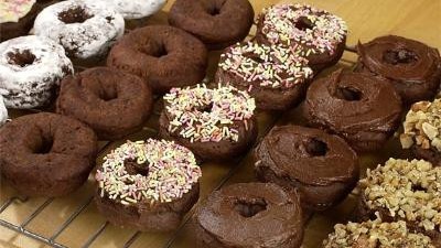 Image of Chocolate Donuts with Bread Mix