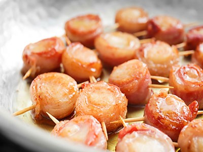 Image of Bacon-Wrapped Scallops