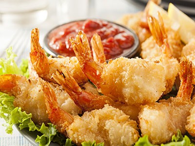 Image of Air-Fried Shrimp with Cocktail Sauce