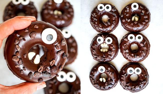 Image ofHalloween Chocolate Fudge Donuts