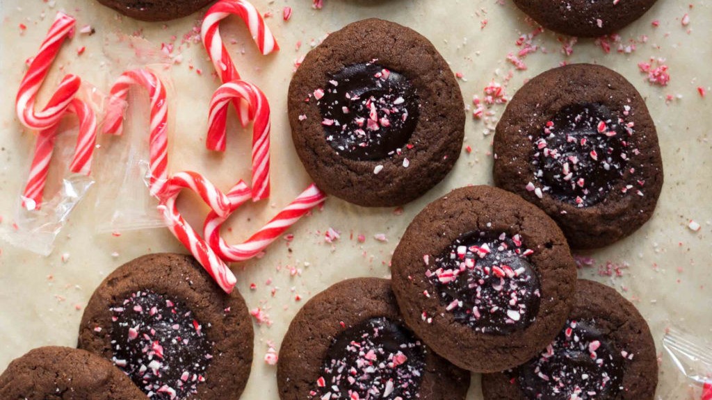 Image of Chocolate Peppermint Thumbprints