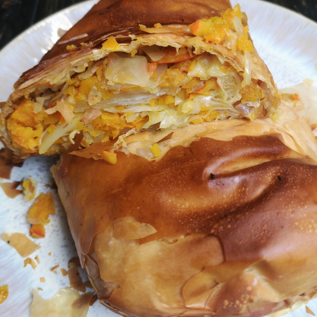 Image of 🍠Hokkaido-Weißkraut-Strudel aus der Heißluftfritteuse!🍠