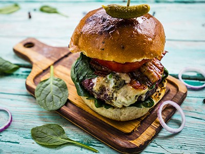 Image of Blue Cheese Stuffed Burgers