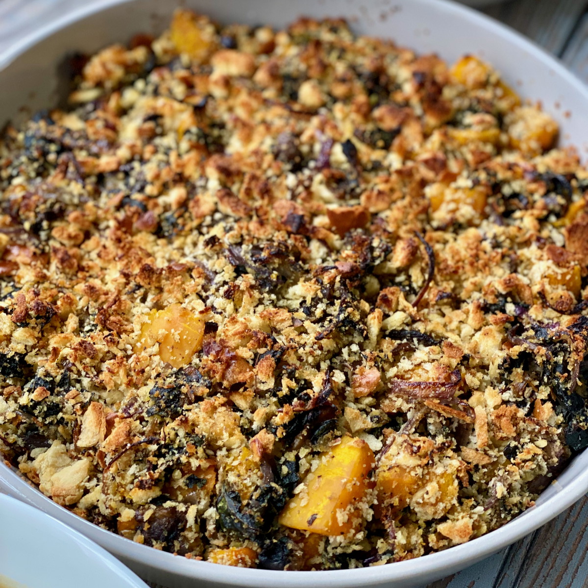 Challah and Vegetable Stuffing