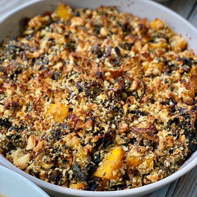 Image of Challah and Vegetable Stuffing