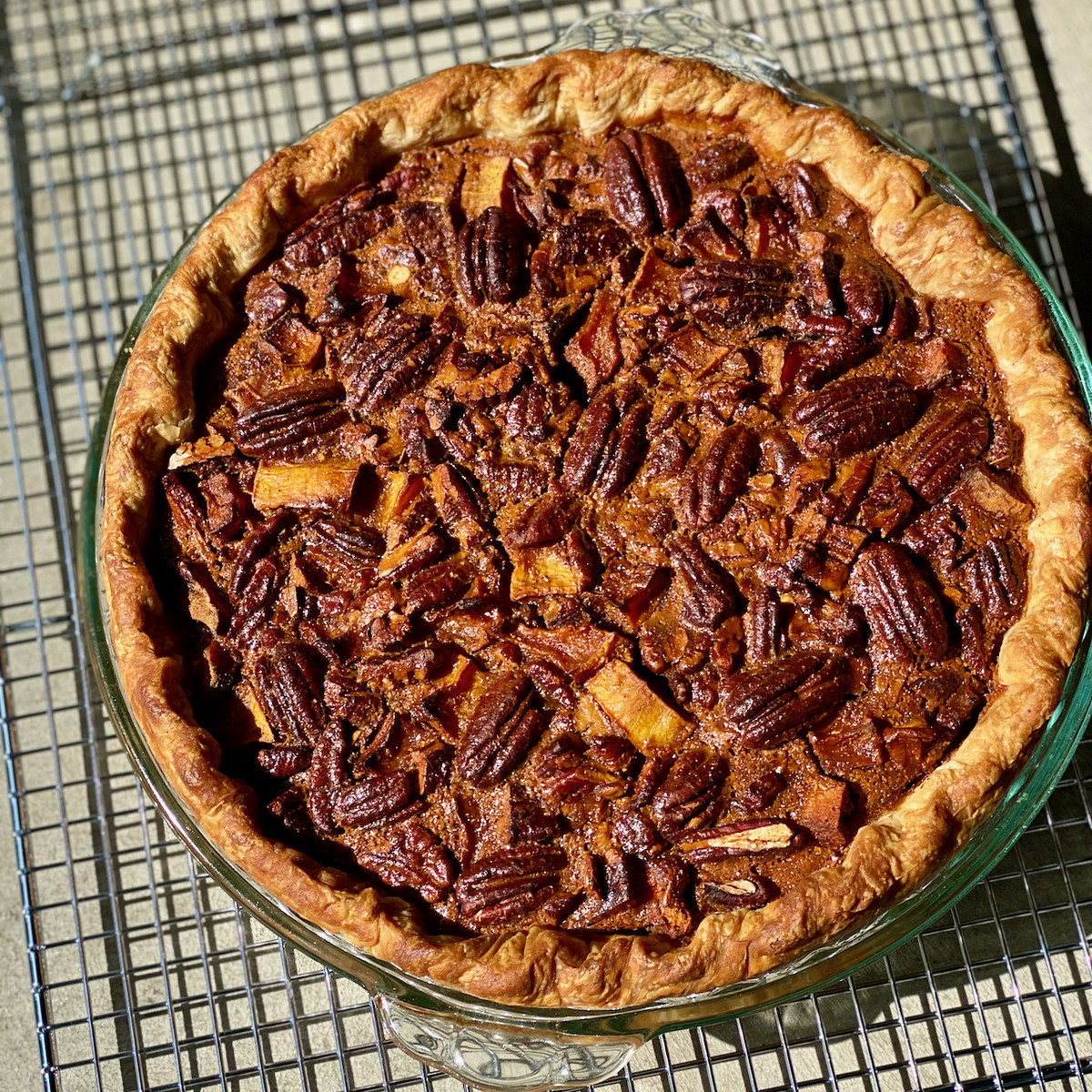 Pumpkin Pecan Pie