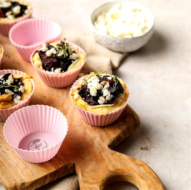 Image of Balsamic Beetroot and Feta Tarts