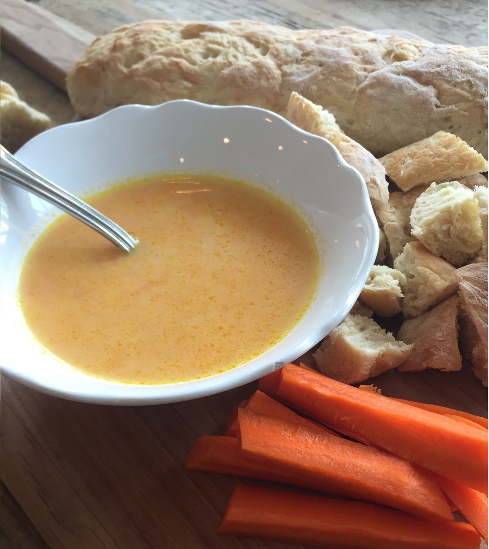 Carrot Potato Soup with Ginger