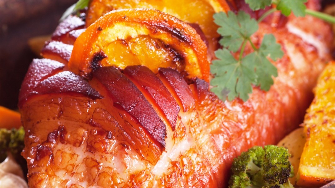 Image of GOLDEN ORANGE GLAZED HAM