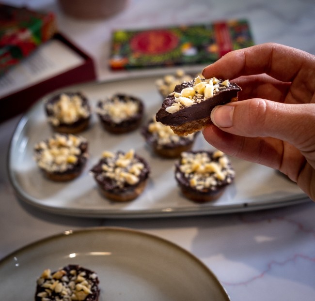 Image of Vegan Dark Chocolate Mini Tarts