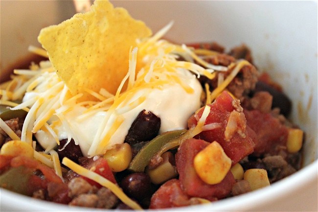 Image of Beef and Bean Taco Soup