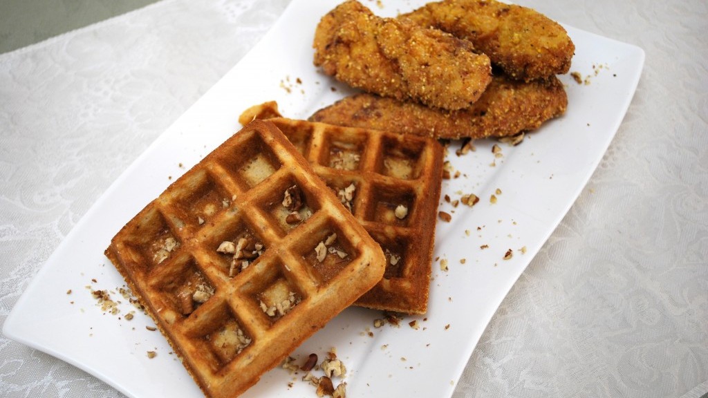 Image of Fried Chicken Tenders and Caramel Pecan Waffles