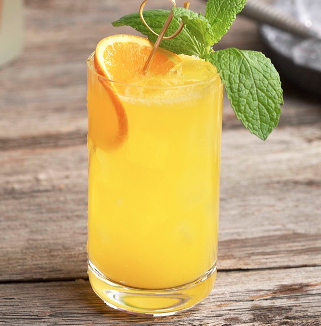 Image of A Simple Orange Mint Mocktail