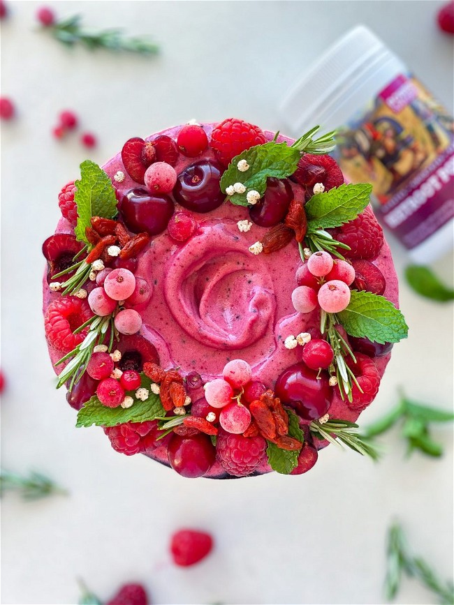 Beetroot Festive Nice Cream Bowl Power Super Foods