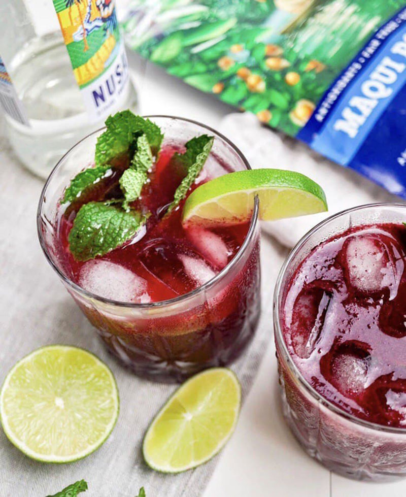 Maqui Mojito with Blackberries
