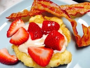 Image of German Pancakes With Strawberries