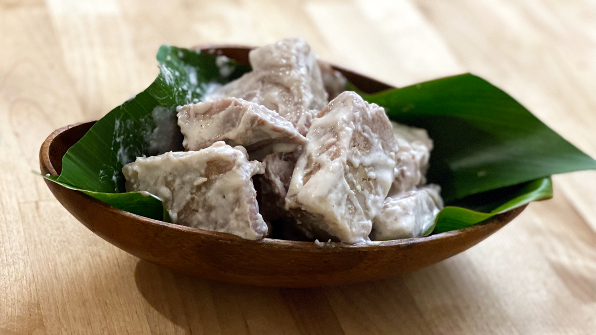 Kalo with Coconut Cream