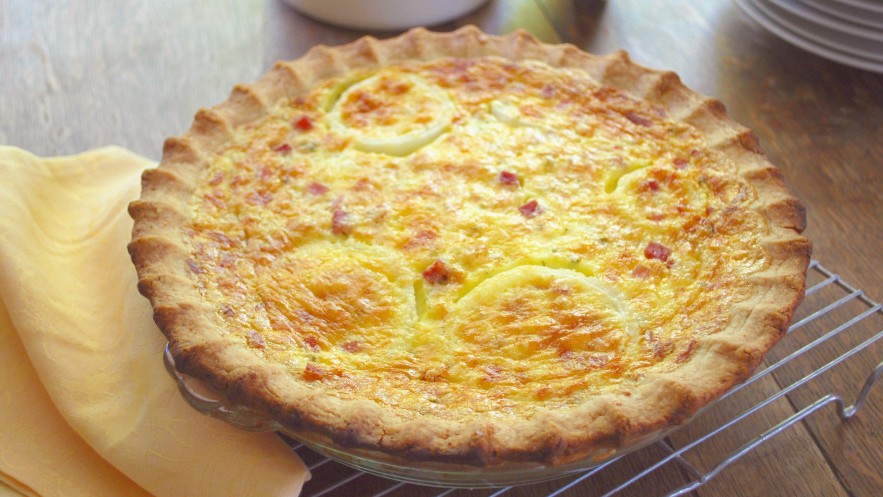 Image of Ham and Onion Quiche