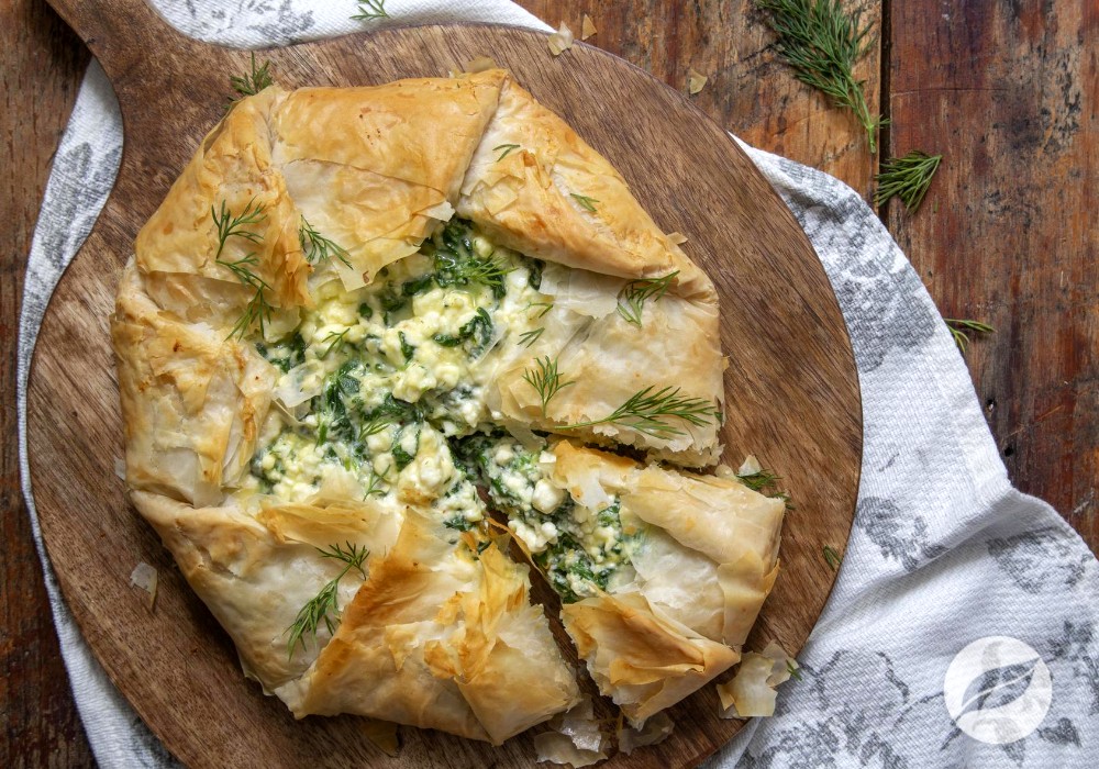 Image of Spinach & Feta Phyllo Galette