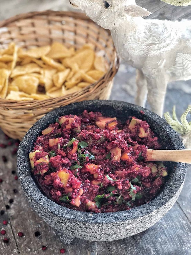 Image of Christmas Cranberry Avocado Salsa