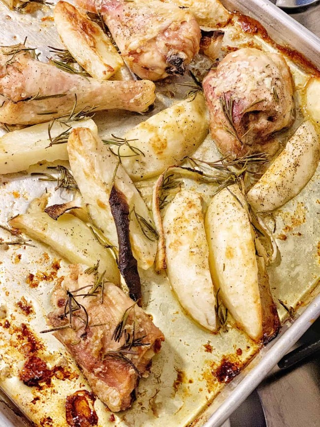 Image of Baked Chicken and Potatoes Italiano