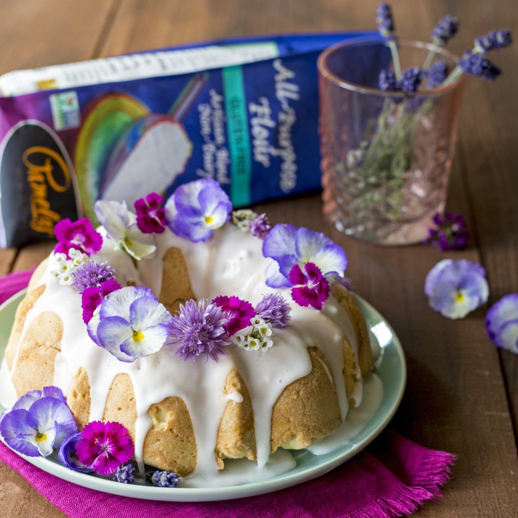Lavender Anniversary Cake